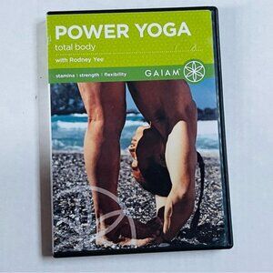 Gaiam Power Yoga Total Body DVD 2007 Rodney Yee Athletic Active Stamina Strength